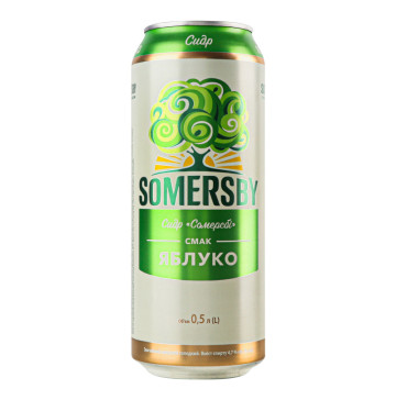 Сидр 0.5л 4.7% Яблуко Somersby з/б