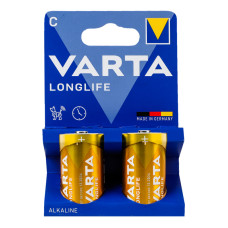 Елемент живлення лужний C 1.5V LR14 Longlife Varta 2шт Елемент живлення лужний C 1.5V LR14 Longlife Varta 2шт