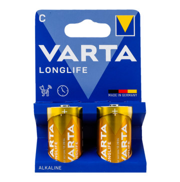 Елемент живлення лужний C 1.5V LR14 Longlife Varta 2шт