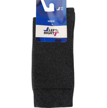 Шкарпетки чоловічі Left&Right №240 00 42-43 темно-сірий