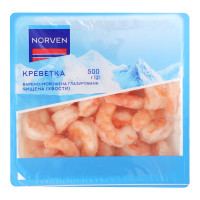 Креветка глазурована чищена 31/40 Norven в/м лоток 500г