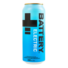 Напій енергетичний безалкогольний сильногазований Синя малина Electric Battery з/б 480мл Напій енергетичний безалкогольний сильногазований Синя малина Electric Battery з/б 480мл