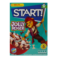 Сніданки сухі зернові Jolly roger Start! к/у 250г