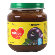 Пюре для дітей від 4міс фруктове Чорнослив Milupa с/б 125г