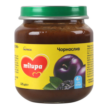 Пюре для дітей від 4міс фруктове Чорнослив Milupa с/б 125г
