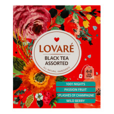 Чай чорний Асорті Lovare к/у 32х2г