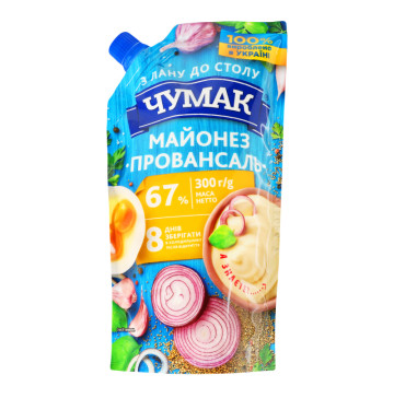 Майонез 67% Провансаль Чумак д/п 300г