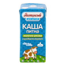 Каша молочно-рисова 2% для дітей від 6міс Яготинське для дітей т/п 200г