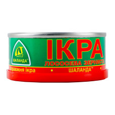 Ікра лососева зерниста солена Шаланда 1с з/б 80г Ікра лососева зерниста солена Шаланда 1с з/б 80г