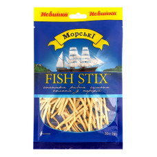 Соломка рибна сушена солона з перцем Fish stix Морські м/у 30г Соломка рибна сушена солона з перцем Fish stix Морські м/у 30г