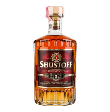 Коньяк 0.5л 40% 5 зірок Shustoff пл