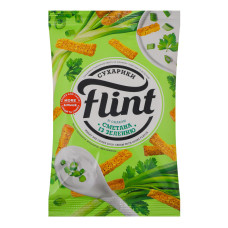 Сухарики пшенично-житні Сметана із зеленню Flint м/у 60г