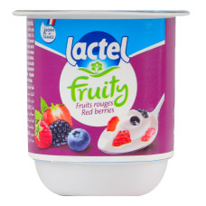 Десерт 1.3% молочний ультрапастеризований Red berries Lactel ст 125г