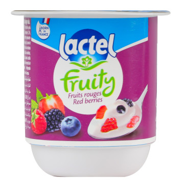 Десерт 1.3% молочний ультрапастеризований Red berries Lactel ст 125г