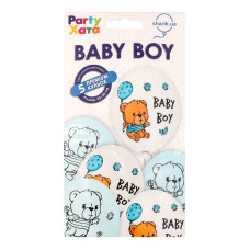Набір кульок латексних 25-30см №1111-5848 Baby boy Party Хата 5шт