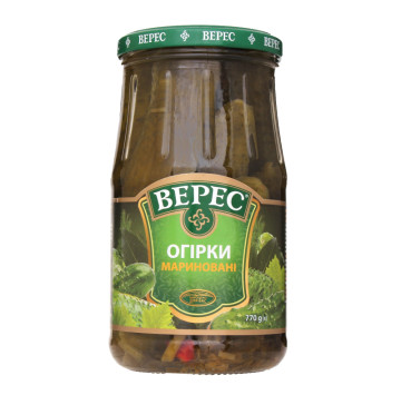 Огірки мариновані слабокислі Верес с/б 770г