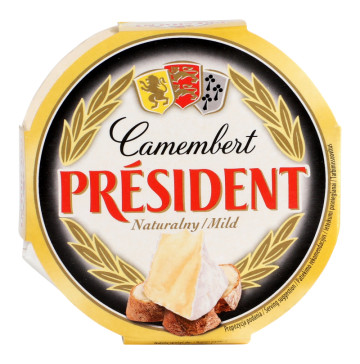 Сир 60% м'який Камамбер President к/у 120г