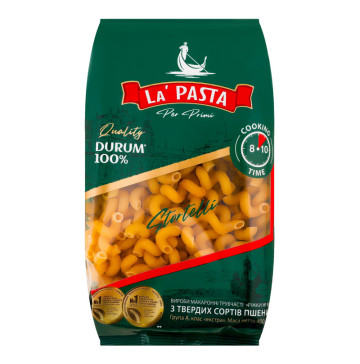 Вироби макаронні з твердих сортів пшениці Ріжки №929 La Pasta Per Primi м/у 400г