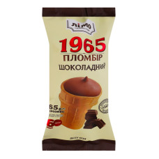 Морозиво 13.5% у вафельному стаканчику Шоколадний Пломбір 1965 Лімо м/у 65г Морозиво 13.5% у вафельному стаканчику Шоколадний Пломбір 1965 Лімо м/у 65г