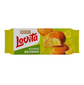 Печиво здобне з лимоном Blondie brownie Lovita Roshen м/у 152г