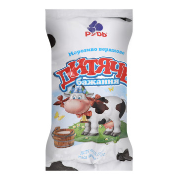 Морозиво 10% вершкове Дитяче бажання Рудь м/у 70г