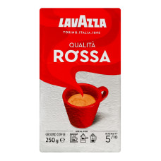 Кава натуральна смажена мелена Qualita Rossa Lavazza в/у 250г