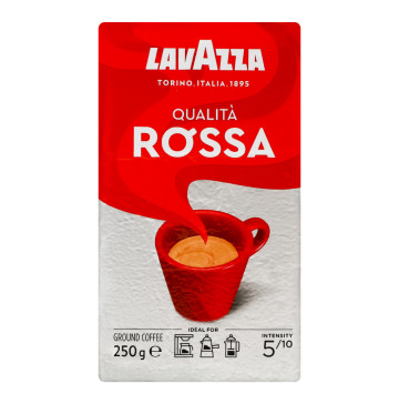 Кава натуральна смажена мелена Qualita Rossa Lavazza в/у 250г