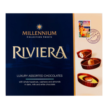 Цукерки шоколадні асорті Riviera Millennium к/у 125г