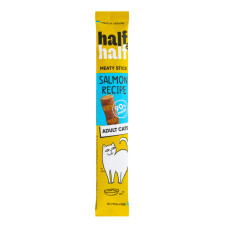 Ласощі для дорослих котів з лососем Meaty stick Half&Half м/у 5г Ласощі для дорослих котів з лососем Meaty stick Half&Half м/у 5г