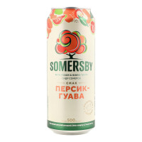 Сидр 500мл 4.7% звичайний шипучий солодкий Персик-гуава Somersby з/б