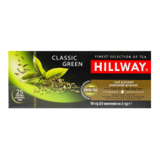 Чай зелений байховий дрібний Classic Green Hillway к/у 25х2г
