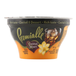 Десерт 9% кисломолочний з наповнювачем Ваніль з ароматом бурбону Сocktail Dessert Premialle ст 140г