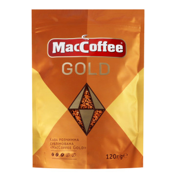 Кава розчинна сублімована Gold MacCoffee д/п 120г