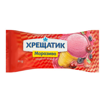 Морозиво плодово-ягідне у вафельному стаканчику Хрещатик м/у 90г