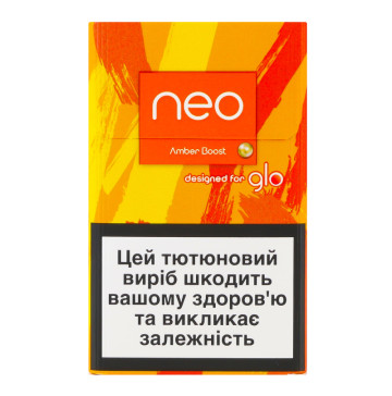 Виріб тютюновмісний для електричного нагрівання з фільтром Neo Demi Amber Boost 20шт