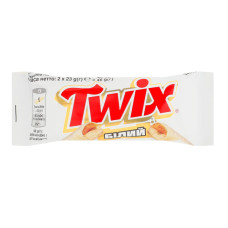 Печиво пісочне з карамеллю в білому кондитерському покритті Білий Twix м/у 2х23г