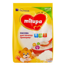 Каша безмолочна для дітей від 4міс суха рисова Milupa м/у 170г