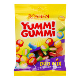 Цук Рошен yummi gummi duo mix 70г