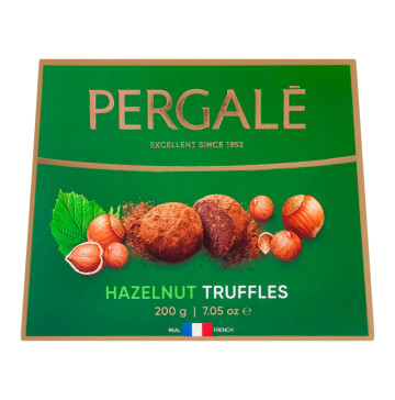Цукерки трюфельні зі смаком лісових горіхів Pergale к/у 200г
