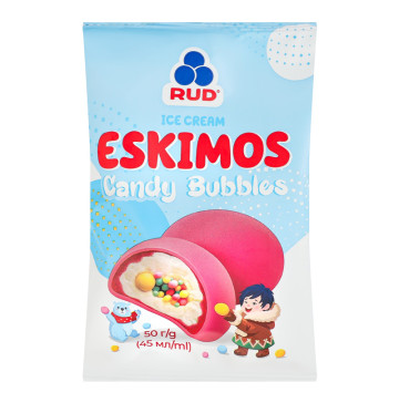 Морозиво пломбір Сandy bubbles Eskimos Rud м/у 50г