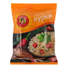 Вермішель швидкого приготування зі смаком гострої курки Daryna м/у 50г