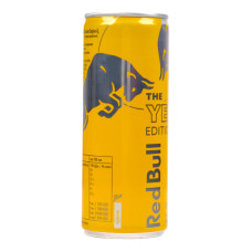 Напиток энергетический безалкогольный сильногазированный Tropical The Yellow Edition Red Bull ж/б 250мл