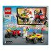 Конструктор для дітей від 5років №60458 Pizza vs. Fire Truck City Lego 70ел