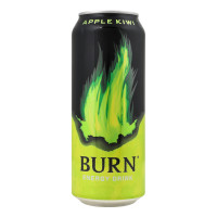 Напій енергетичний безалкогольний сильногазований Apple-kiwi Burn з/б 500мл