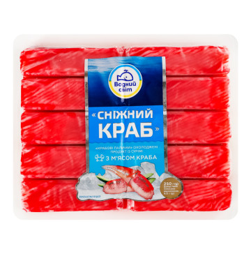 Палички крабові Сніжний краб Водний світ охол в/у 250г