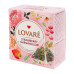 Чай зелений листовий байховий з ягодами пелюстками квітів та ароматом суниці Полуничний зефір Lovare к/у 15х2г