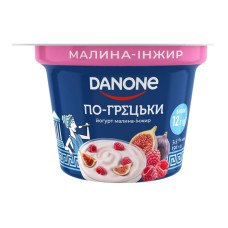 Йогурт 3.5% з наповнювачем Малина-інжир По-грецьки Danone ст 150г