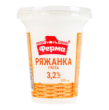Ряжанка 3.2% Густа Ферма ст 300г