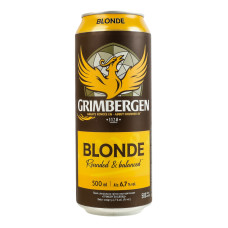 Пиво спеціальне світле пастеризоване Blonde Grimbergen 6.7% з/б 500мл Пиво спеціальне світле пастеризоване Blonde Grimbergen 6.7% з/б 500мл
