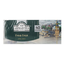 Чай чорний байховий дрібний з ароматом бергамоту Earl Grey Ahmad Tea к/у 40х2г Чай чорний байховий дрібний з ароматом бергамоту Earl Grey Ahmad Tea к/у 40х2г